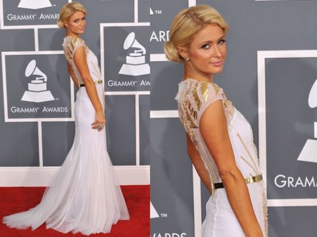 Paris Hilton in white gown Paris Hilton in white gown