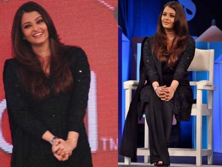 In black churidar suit