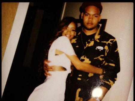 RiRi with her brother