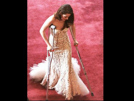 Kristen in Crutches