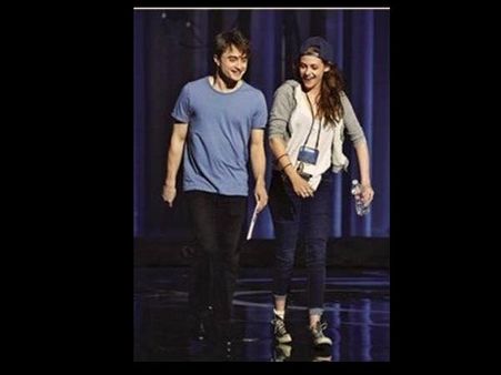 With Daniel Radcliffe