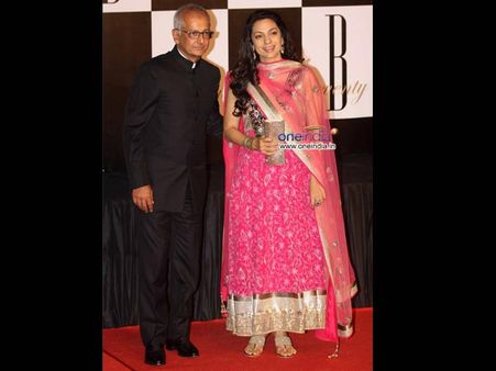 Juhi's Bright Pink Anarkali Gown