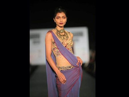 The chiffon saree