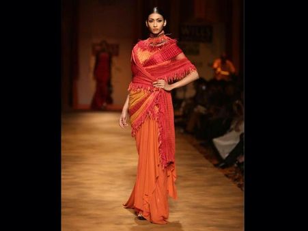Orange saree
