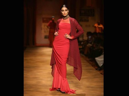 Neon pink and orange