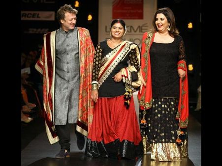 Rohit Bal and Farah Khan