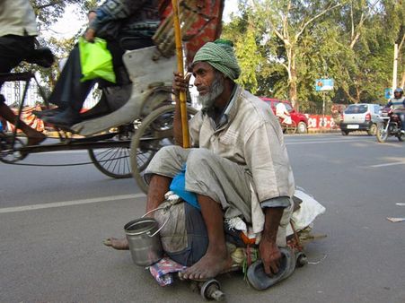 Beggars on the streets