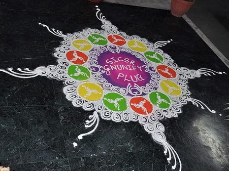 Intricate Kolam Rangoli Intricate Kolam Rangoli