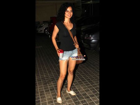 Kangna In Shorts