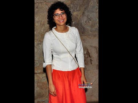 Kiran Wears Orange Skirt