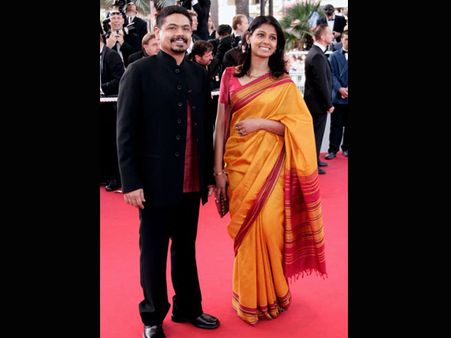 Nandita Das in Yellow n Red Saree