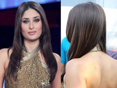 Center-parting loose hair