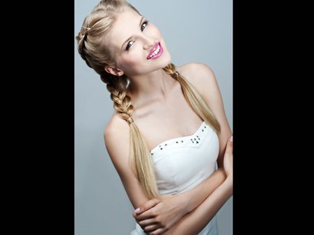 School Girl's Pigtails