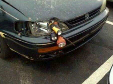 Torch light for car