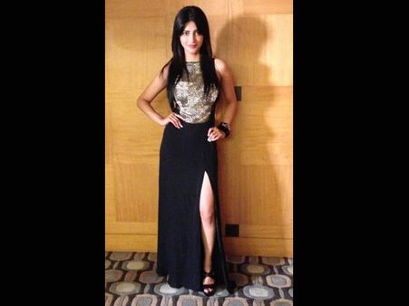 Black and Golden Surily Gown