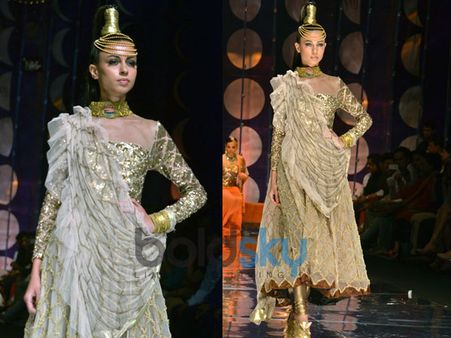 Golden Churidar Kameez