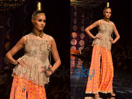 Orange n Pink Palazzo Pants