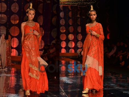 Orange Sequined Outfit