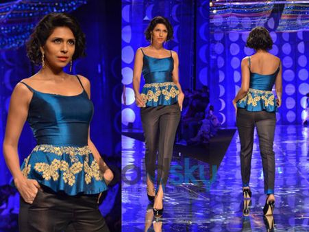 Cobalt Blue Peplum Top