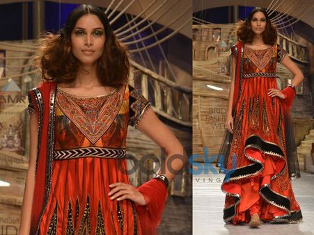 Brick Red High Low Hem