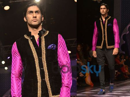 Purple Shirt n Black Waistcoat