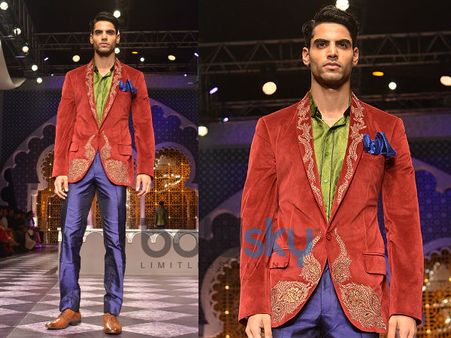 Brick Red Embroidered Jacket