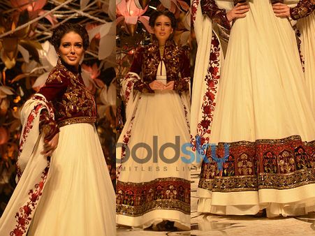 White Anarkali Gown