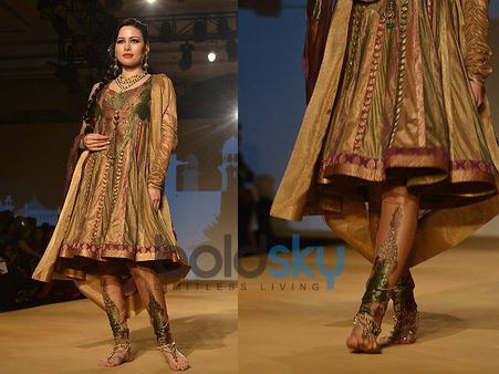Golden Anarkali Suit Golden Anarkali Suit