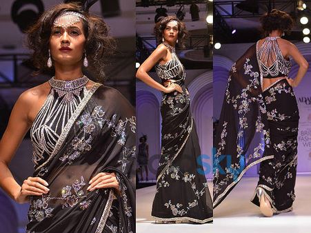Black n Silver Saree