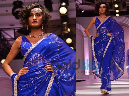 Navy Blue Saree