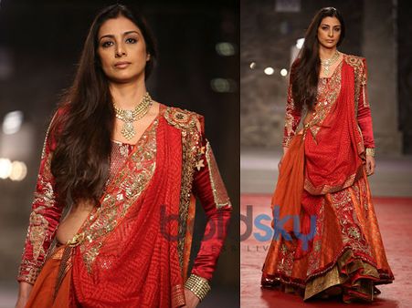 Tabu In Anju Modi Lehenga