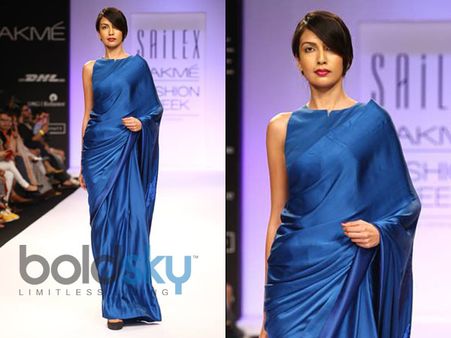 Navy Blue Saree