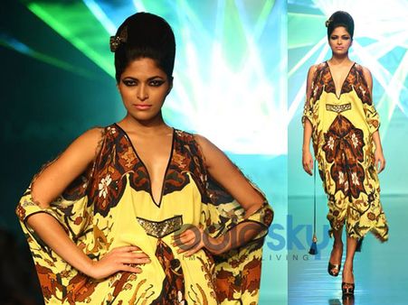 Neon Green Scooped Kaftan Neon Green Scooped Kaftan