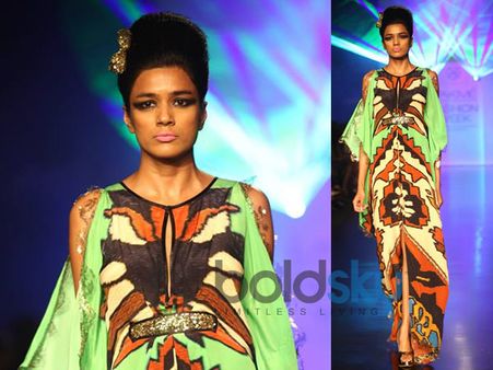 Leaf Green Slit Kaftan Leaf Green Slit Kaftan