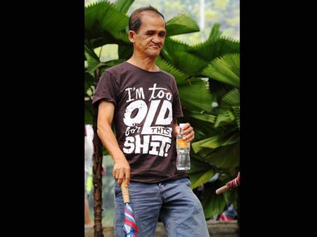 Wearing Message T-Shirts