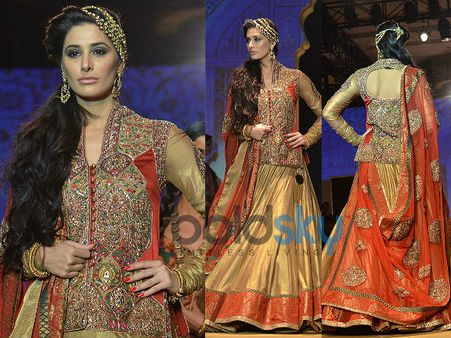 Golden Flared Lehenga