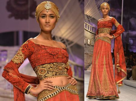 Brick Red Lehenga