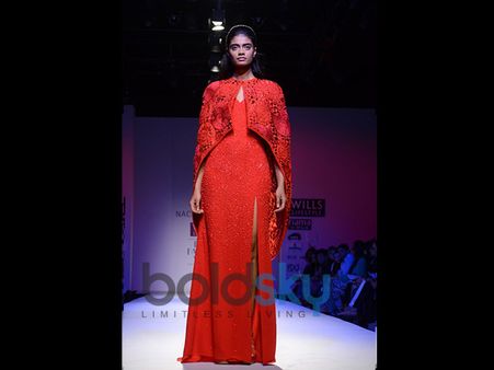 Sequinned Red Gown Sequinned Red Gown