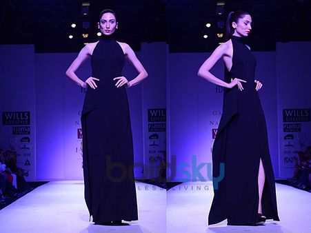 Black Slit Gown