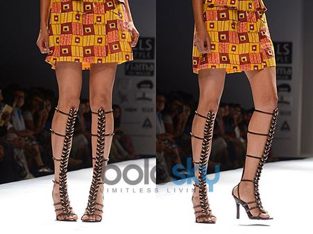 Tie Up Knee Length Heels Tie Up Knee Length Heels