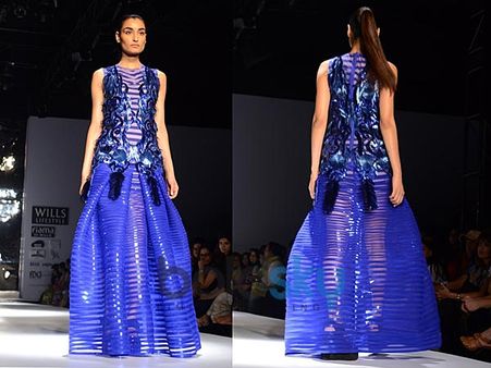 Sheer Cobalt Blue Gown Sheer Cobalt Blue Gown