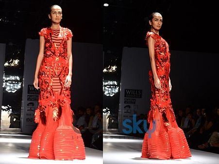 Orange Sequinned Gown Orange Sequinned Gown