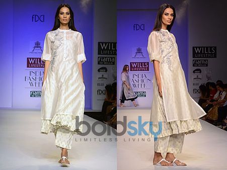 White Embroidered Kurti