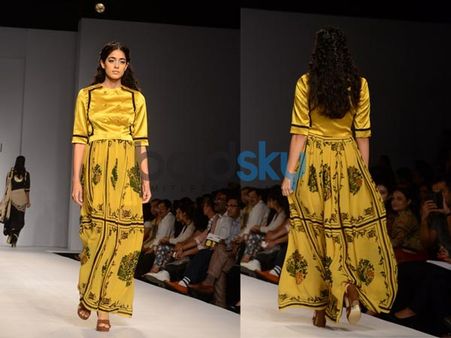 Silk Blouse and Skirt