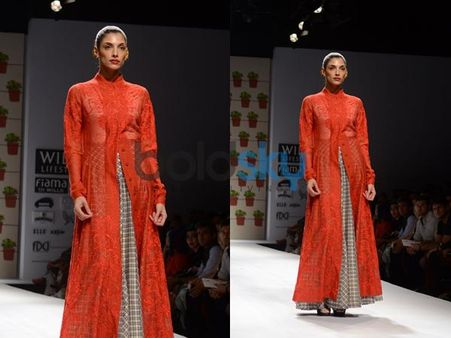 Brick Red Embroidered Jacket