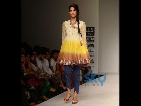 Frilly Kurti With Jeans