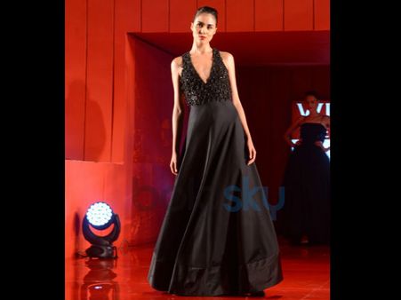 Plunging Neckline Gown