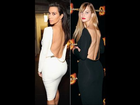 Kim Kardashian and Jennifer Lawrence