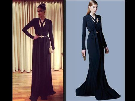 Sonam Kapoor Navy Blue Gown