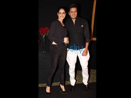 Riteish & Genelia At Deepika's Party
